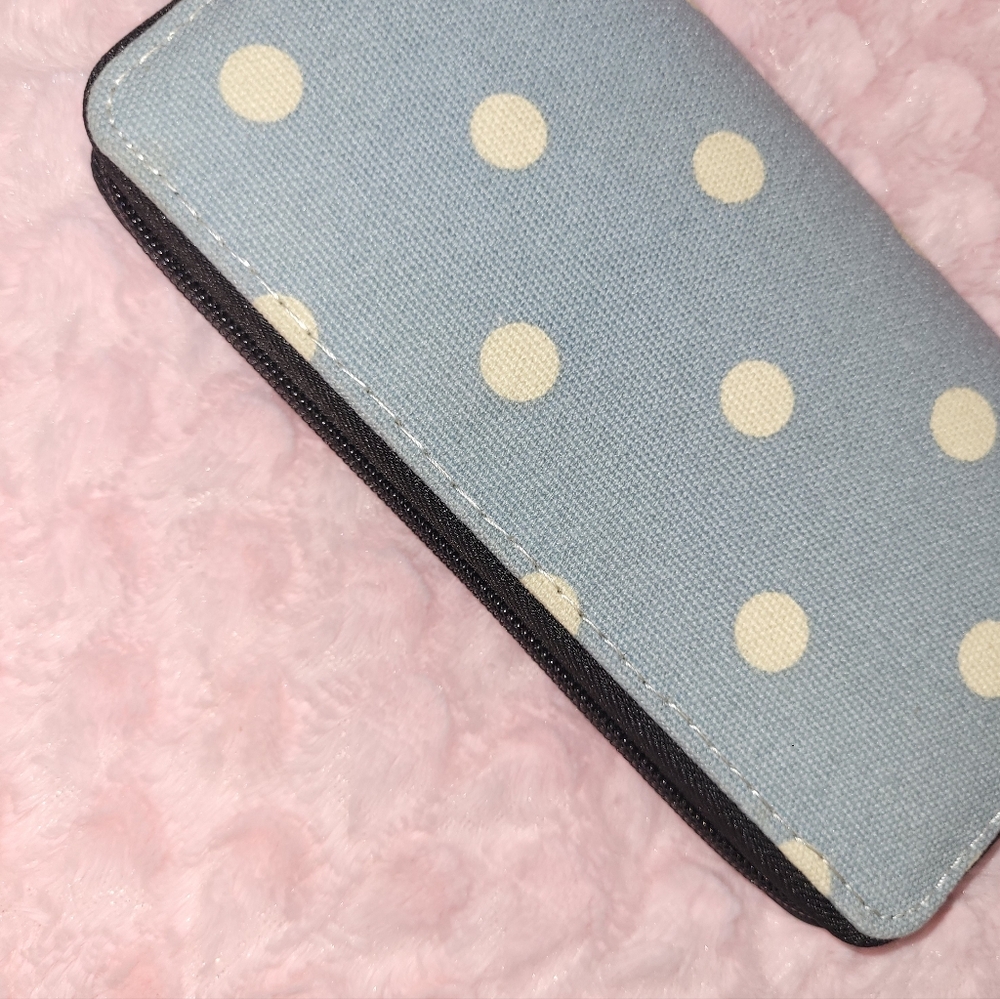 Canvas Wallet- Polka-Dot - Picture 5 of 16